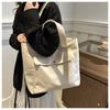 Large Capacity Open Girly Fashion Single Shoulder Shopping Bag Women's Commuter Linen Handbag