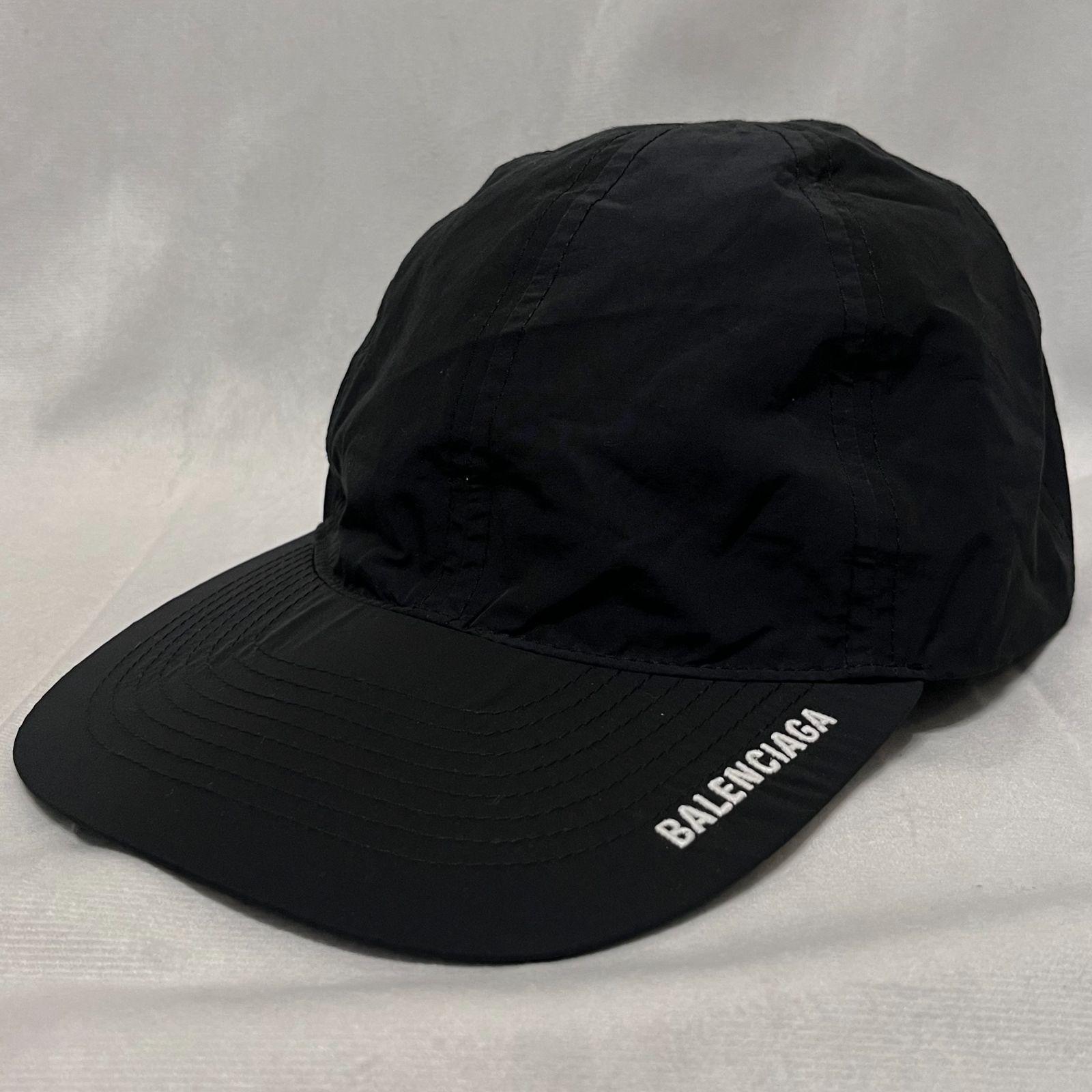 Used BALENCIAGA 23SS 744268 4E0B7 1077 PACKABLE CAP Logo embroidered packable cap