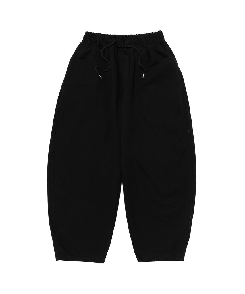 CARGOBROS Washed Cotton Curved Pants (Black)