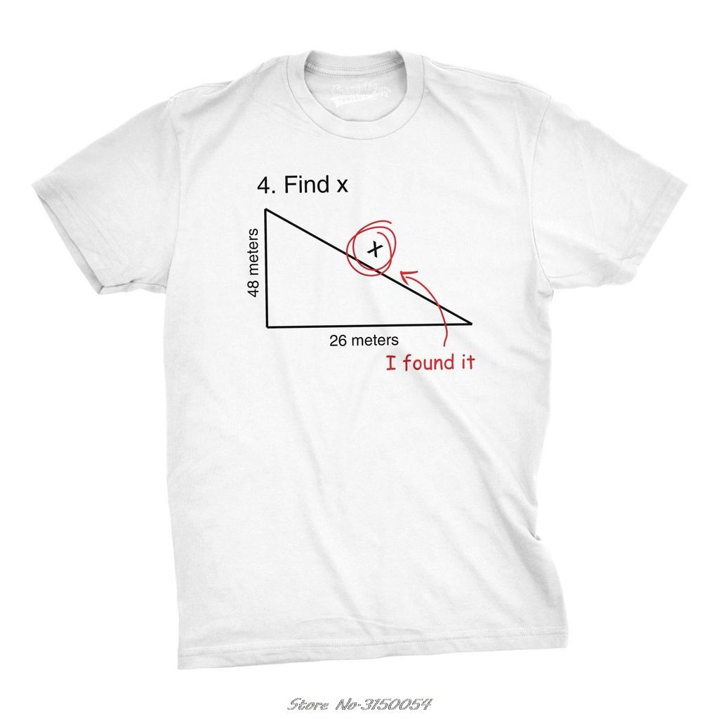 Find X T Shirt Funny Variable Math Test Question Witty Response Tee Casual T-shirt Cool Streetw
