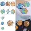 Cute Cartoon Creative Earth Ocean Protection Brooch Adorable Cat Planet Pin For Accessories