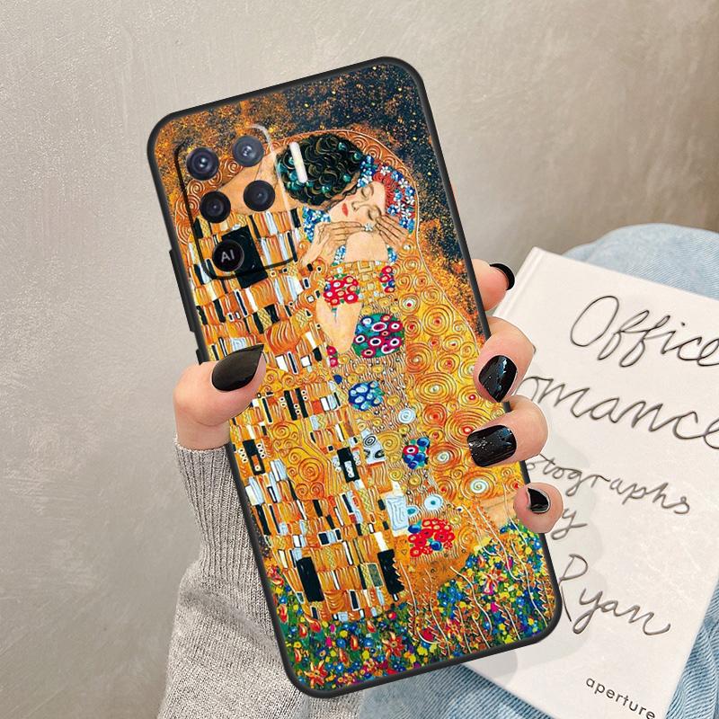 Gustav Klimt Case For Oppo A57 A17 A77 A18 A38 A58 A78 A98 A74 A54 A94 A80 A60 A40 A96 A76 A16 A15 A5 Pro