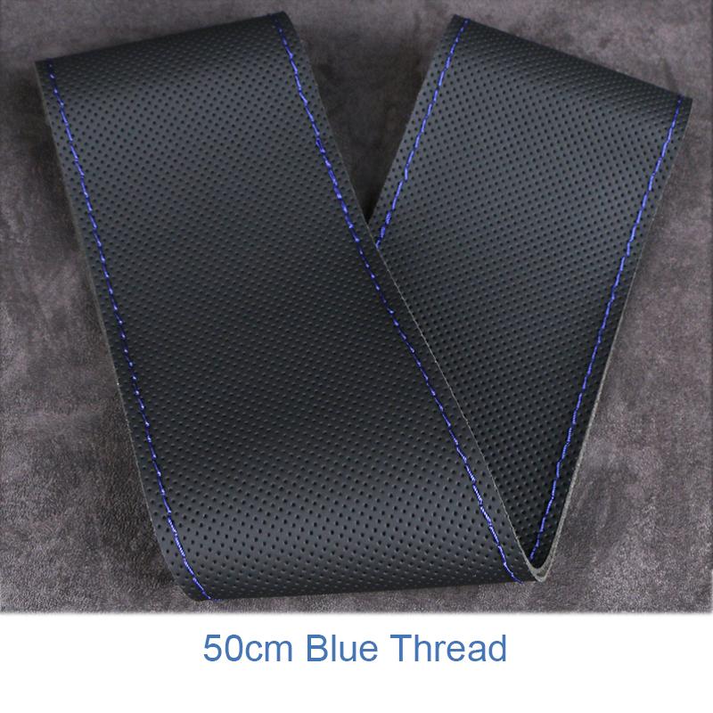 42cm 45cm 47cm 50cm Truck Bus Van Car Steering Wheel Cover DIY Leather Steering Wheel Cover Anti Slip Breathable Car Accessories