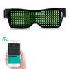 LED-Brille, Bluetooth-App-Steuerung LED-Anzeige Smarte Brille USB-wiederaufladbar DIY Funky Brille für Party, Club, DJ, Halloween