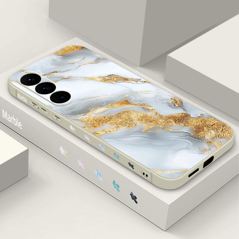 Watercolor Marble Case For Samsung Galaxy S26 S25 Ultra S24 S23 S22 Plus S21 FE A15 A16 A17 A35 A36 A54 A55 A56 5G Soft Cover