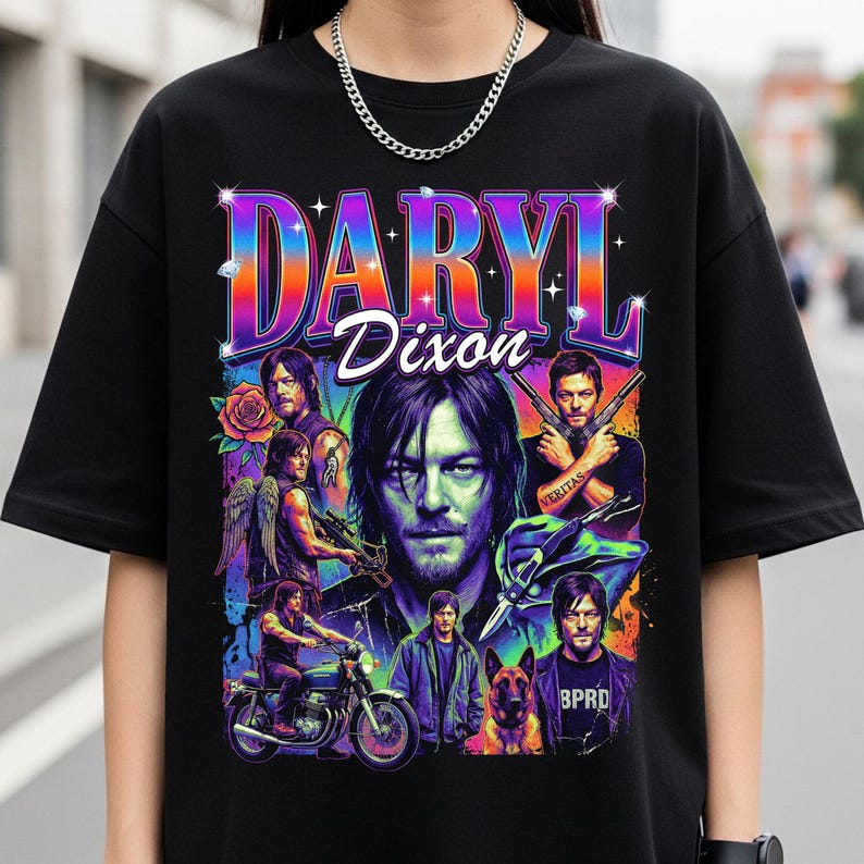 Daryl Dixon Shirt Walking Dead Gift For Fan Unisex Cotton Tee