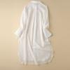Women's Long Sleeved Sunscreen Shirt Loose Casual Mid Length Cardigan Shirt Thin
