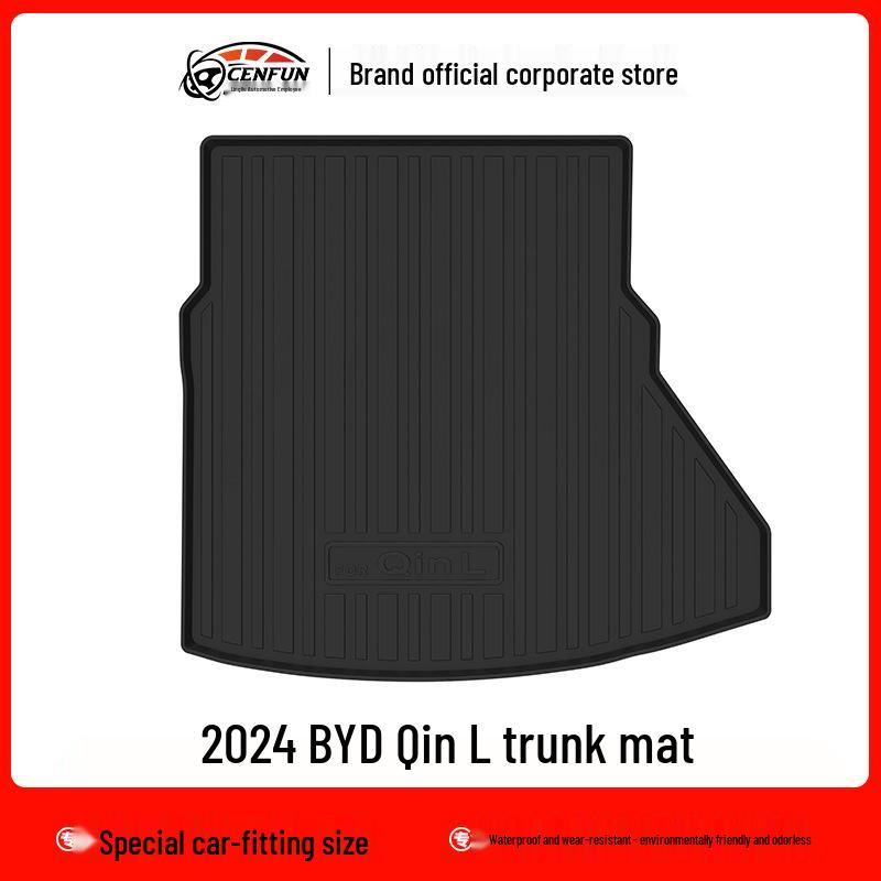 

Водонепроницаемые коврики TPE без запаха для багажника и пола для BYD Qin L EV (2015)