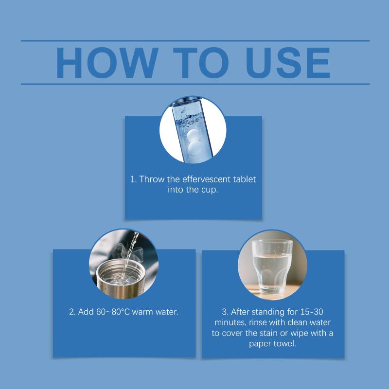 Jue Fish Water Cup Cleaning, Effervescent Tablet Cleaning, Container Cleaning, Convenient Soaking, Dissolving Scale