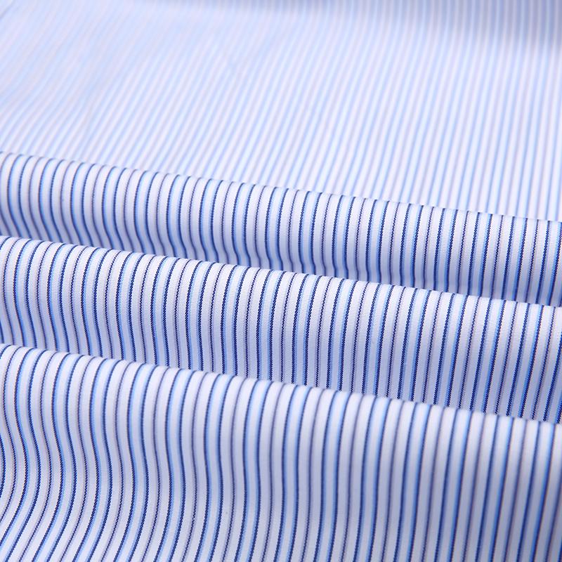 Long Sleeve Regular Fit Men Casual Shirt with Front Pocket for Business  Office Work Striped Male Shirt