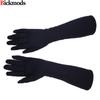 Guantes Largos de Algodón para Mujer Elásticos Otoño e Invierno Calidez 38cm Cortavientos y Resistentes al Sol Mangas de Punto