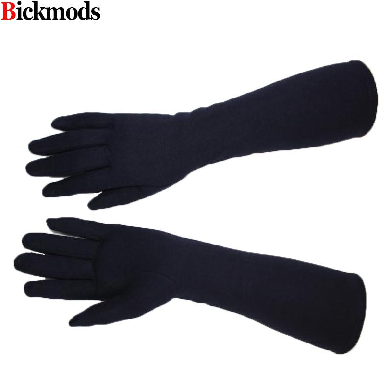 Guantes Largos de Algodón para Mujer Elásticos Otoño e Invierno Calidez 38cm Cortavientos y Resistentes al Sol Mangas de Punto