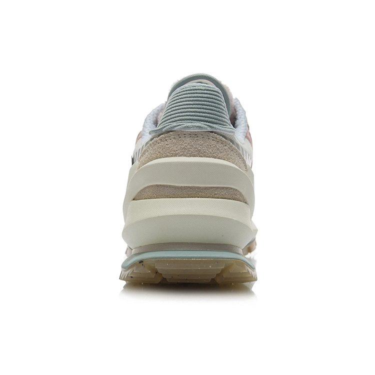 Li Ning Fangyuan Eternal Running Shoes Women's Low Top Vanilla White/Tapioca Apricot/Water Gray Green AGCR058-7