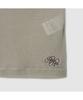 ROIROI Loose Fit Tencel Henley Neck Long Sleeve Tee - Khaki