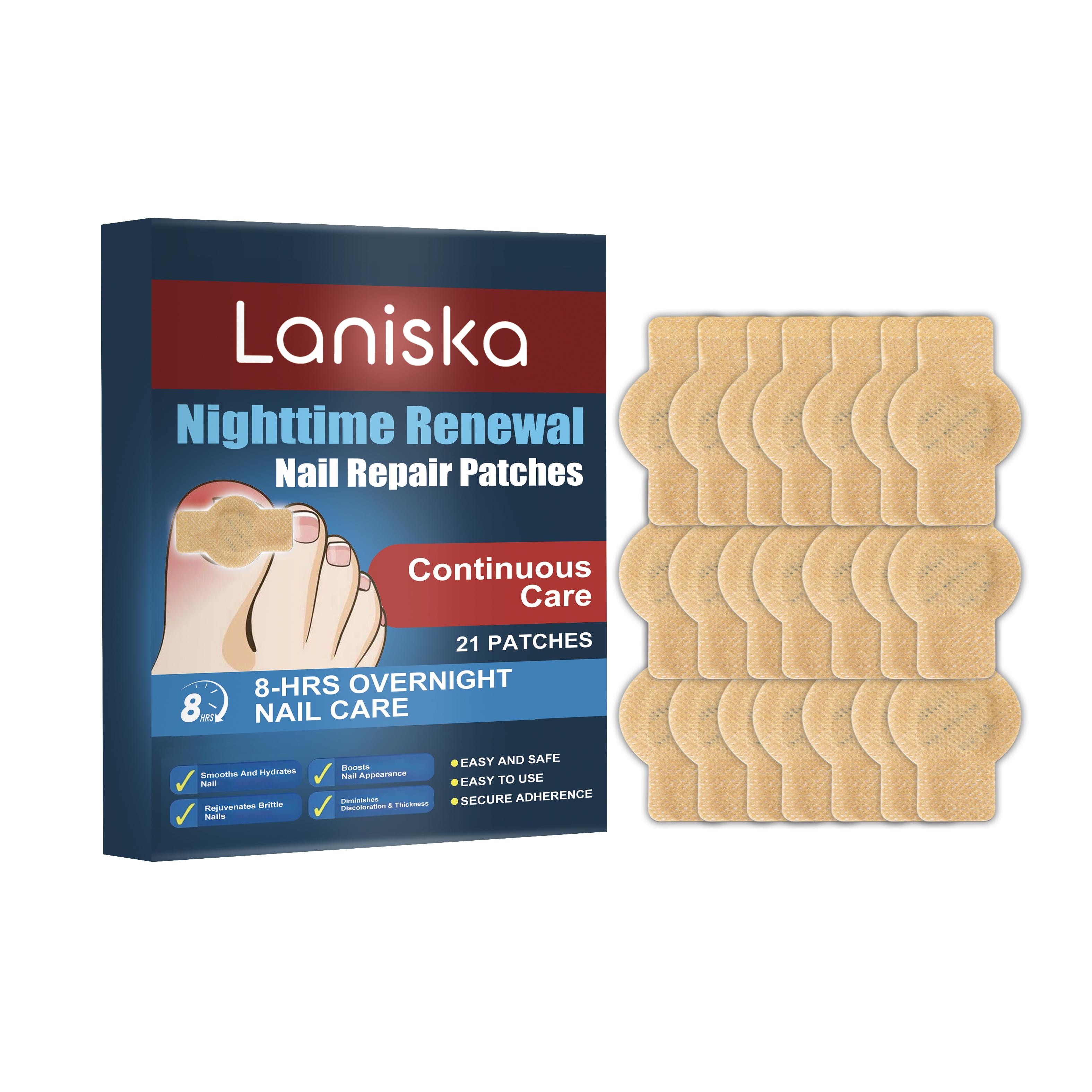 Laniska Night Care Nail Pad Gently moisturizes fingernails, toenails and manicures for daily convenience