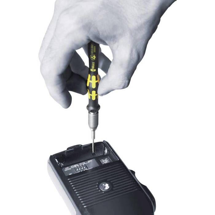 Wera 1013 Micro antistatique (ESD) Tournevis porte-embouts 5/32 (4 mm) Halfmoon, 5/32 (4 mm) HIOS 44 mm