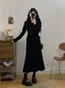 2025 Winter Plus Size Women's Velvet Corduroy Jacket and Skirt Set