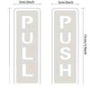 2 stuks/set Push & Pull Raam Deur Sticker Acryl Schuifdeur Logo Sticker Winkel Hotel Bedrijfs Cafe Bord Restaurant Trek Sticker