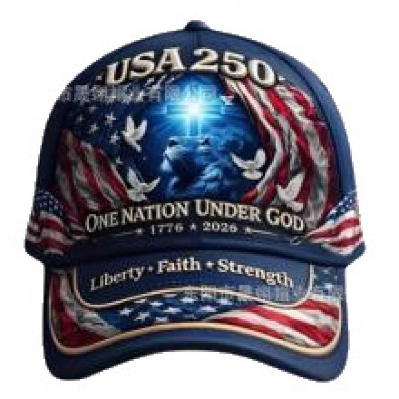 Fashion New American 110th Anniversary Baseball Cap 1D Digital Printing Men's and Women's Shade Cap