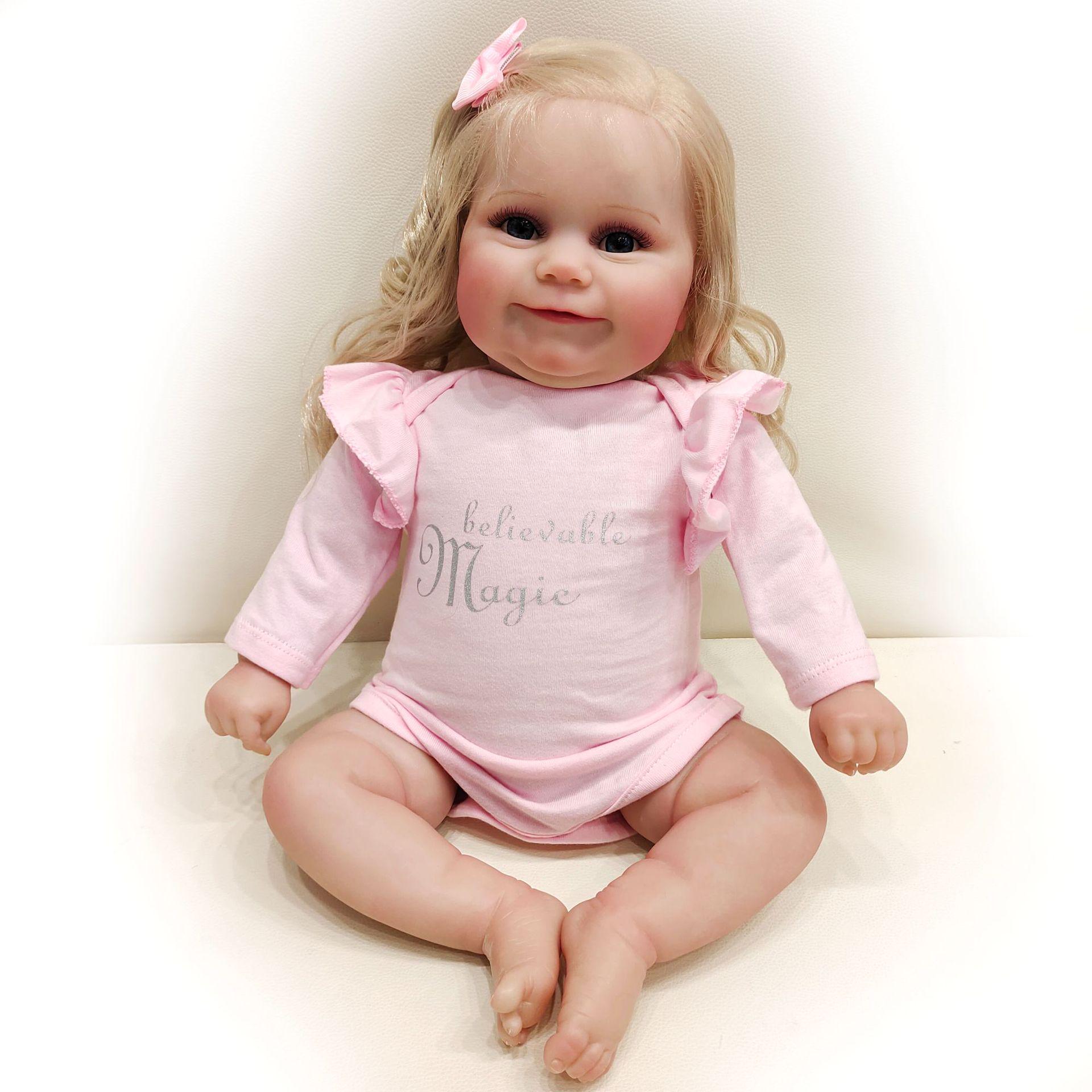 50cm Maddie Realistic Hand-Painted High-End Doll 50cm Fabric Body