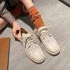 Xiaoxiangfeng Single Shoes Women's Spring Retro Flat-bottomed Japanese Small Leather Shoes Versatile Soft-soled Loafers Large-size Women's Shoes 41-43