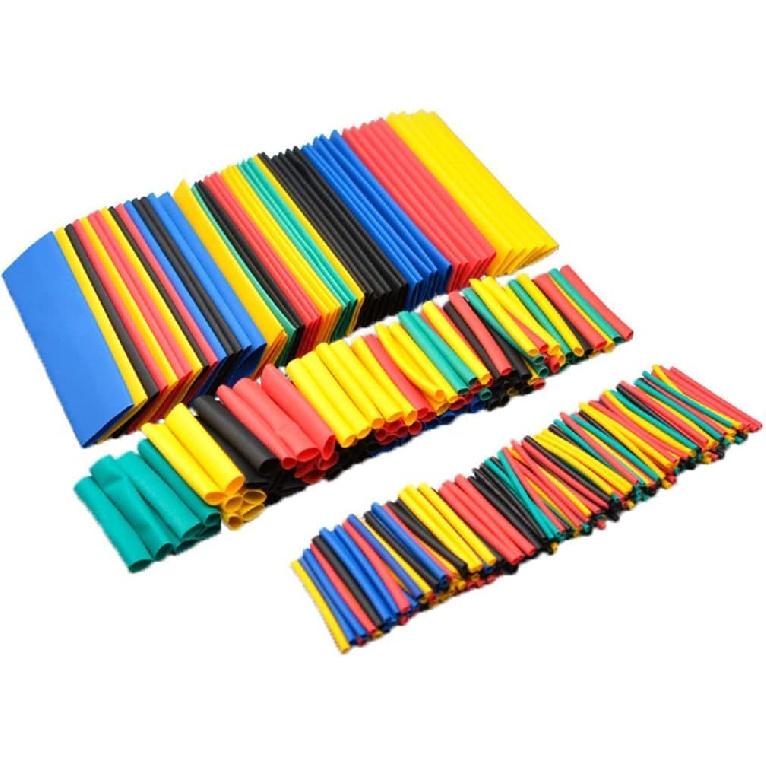 164Pcs Multicolor Electric Insulation Heat Shrink Tube Wire Shrink Wrap Assortment Kit Eco-Friendly Material 8 Sizes Heat Shrink Tubing