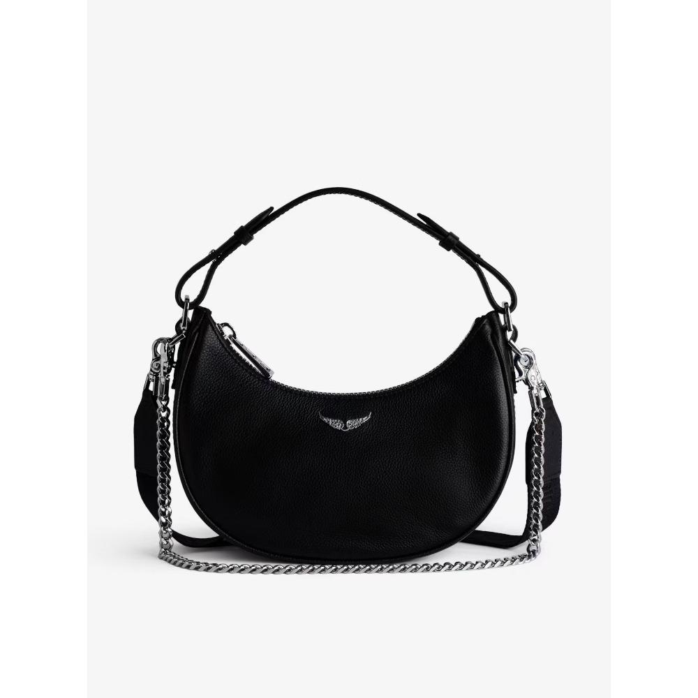 

2025 new summer women s bag crescent bag French shoulder bag versatile handbag simple women s armpit bag чорний