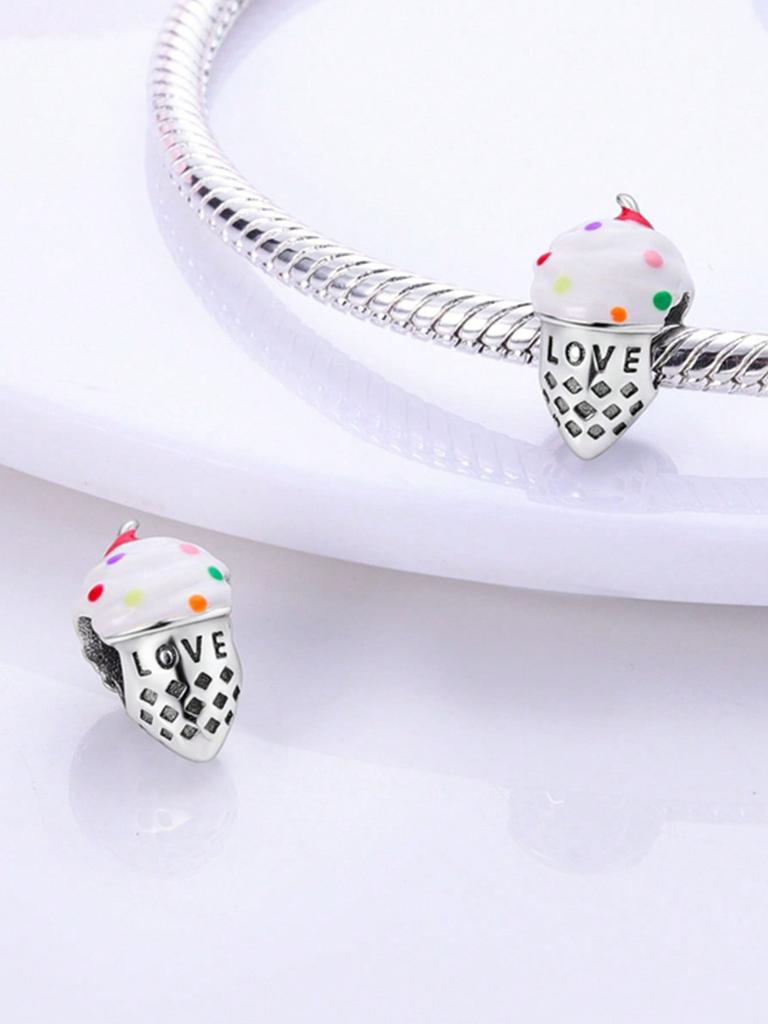 Charms Plata Fruit Dessert Cherry Cake Beads For Charmsoriginales Bracelet Beads Jewellery Making Women'S Gift