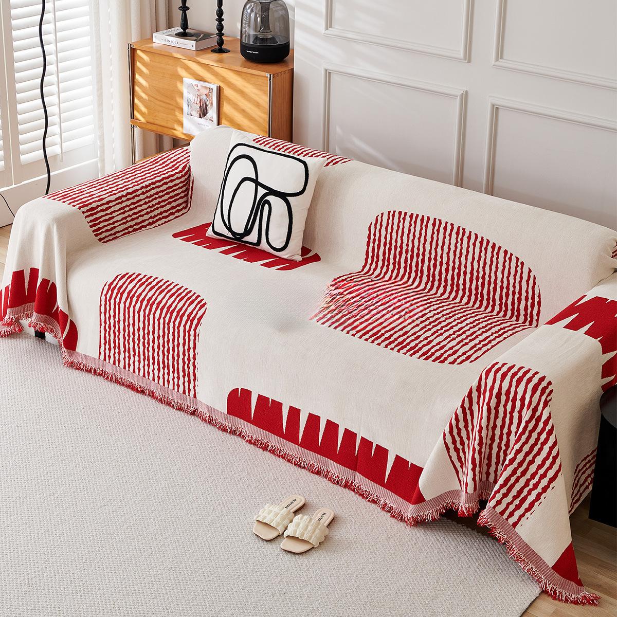 

Чехол для дивана в скандинавском стиле, универсальный чехол для дивана из синели Four Seasons, высококачественный чехол для дивана, не царапающийся, универсальный чехол, полный чехол для дивана 180*130cm