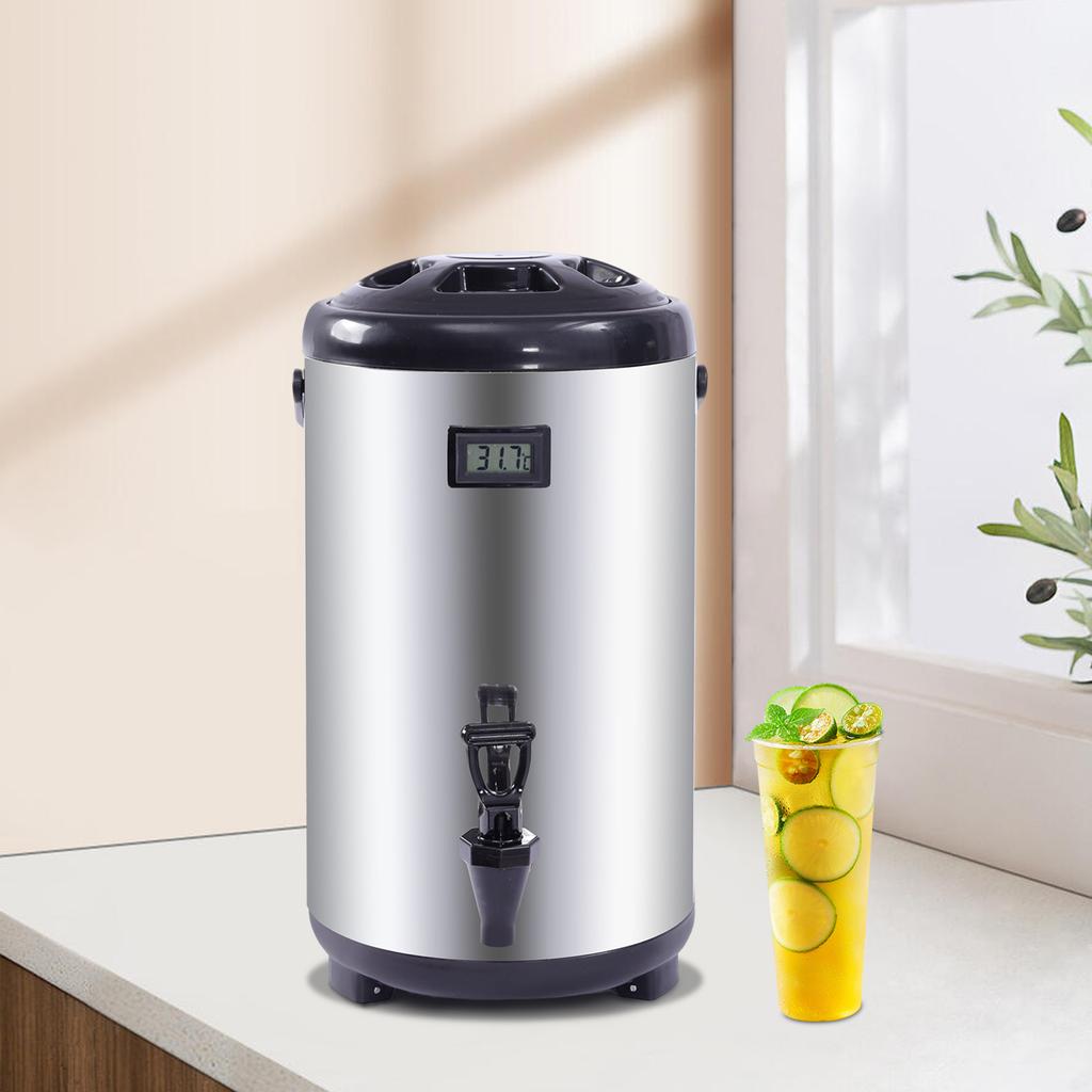 12L / 3.17 Gal Insulated Thermal Hot and Cold Thermal Coffee Airpot Beverage Dispenser Drink Dispenser Stainless Steel