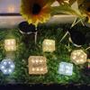 Solar Garden Decoration Light White/Warm White Light Waterproof IP65 Ice Cube Brick Lights Square Rectangle Hexagon Round