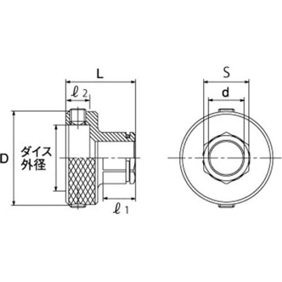 TOP Screw Repair Adapter Unit Compatible with Die Outer Diameter 25mm Sold (Main Only) - (Die Separately)