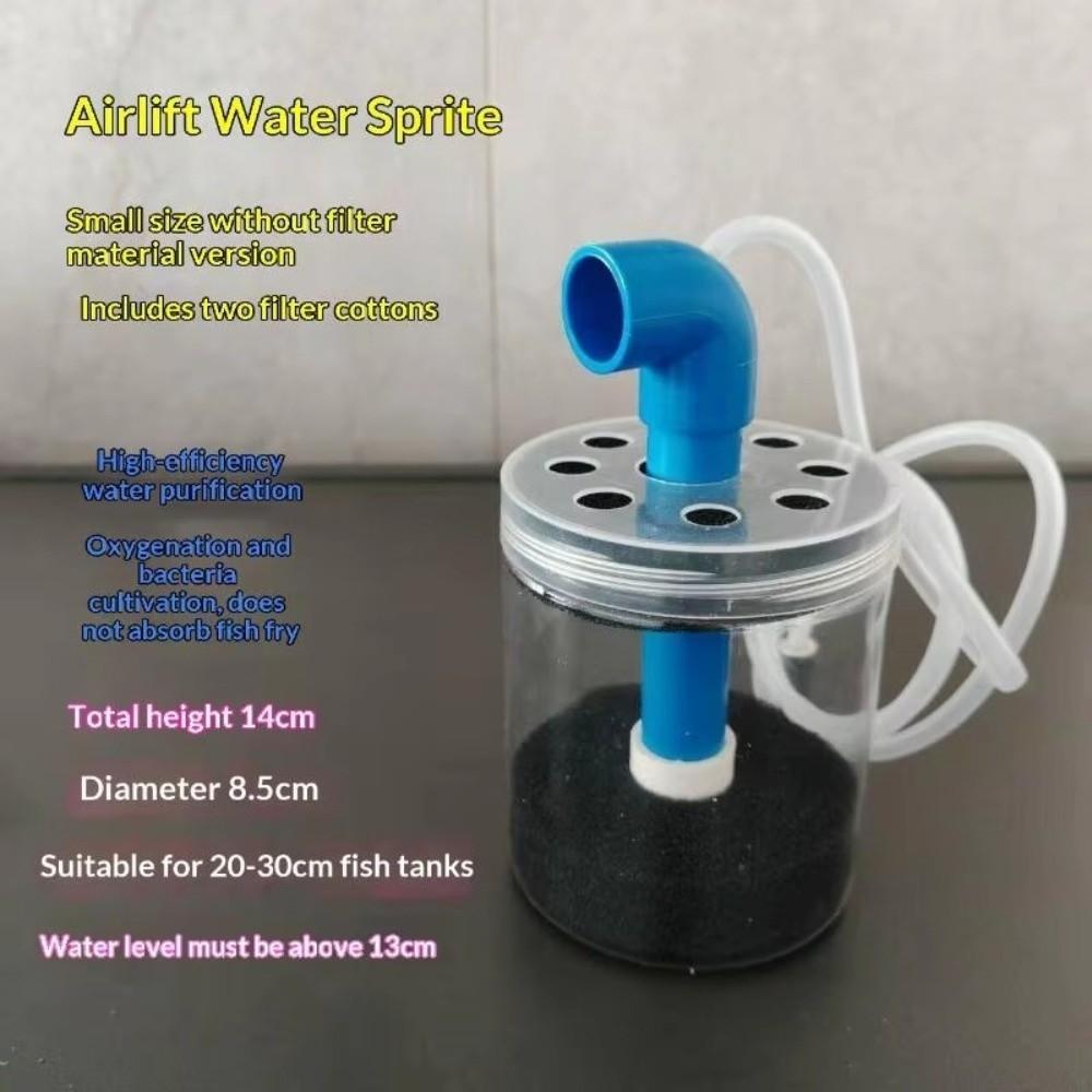 Schwimmendes Aquarium Bio-Filter Blaues Winkelstück Auslass Fischbecken Filter Brut Garnelen Zucht