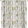 Blommiga Mörkläggningsgardiner   Vintage Trädgårdsväxter Kryddväxter Blommor Botanisk Klassisk Design Konstgardiner   för Vardagsrum Säng