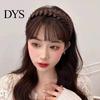 No Odor Wig Headband Realistic Braided Curled Hairpiece Bangs Decorative Natural Fake Hair Accessories