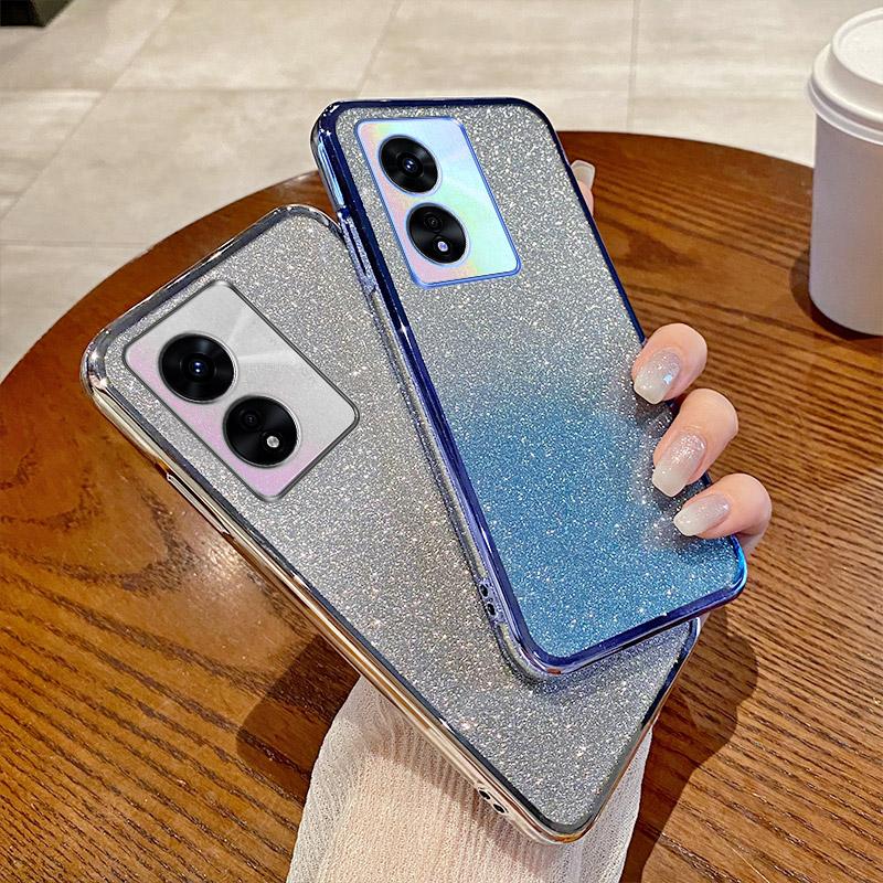 Luxury Glitter Soft Bumper Bling Case For OPPO A91 A92 A92S A93 A93S A94 A97 A98 5G Colorful Girls' Phone Protection Cover funda
