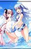 Strawberry Nauts Limited Edition PS4 bonus Motomiya Mitsuki original B2 size Mikamoto Suzume swimsuit acrylic and original - (Includes items