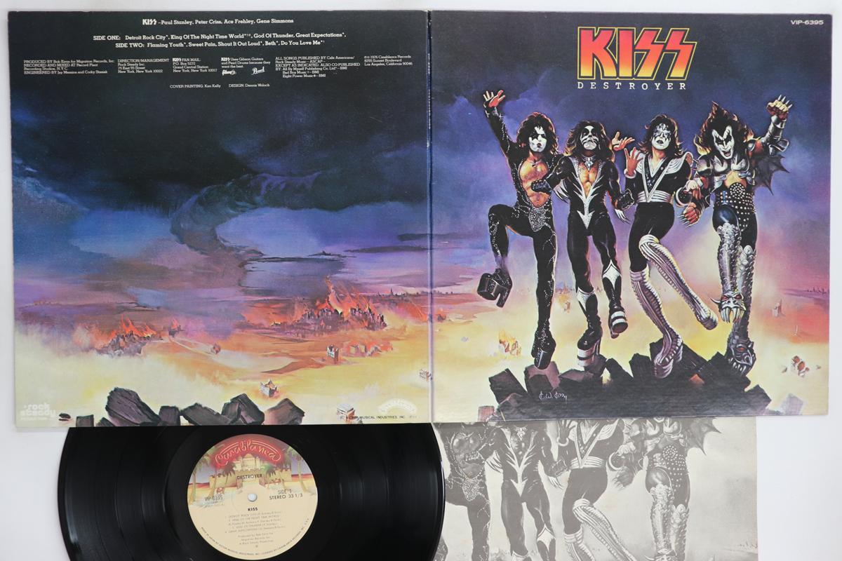 

LP Record KISS Destroyer VIP6395 CASABLANCA 1976 Japan Rock Used