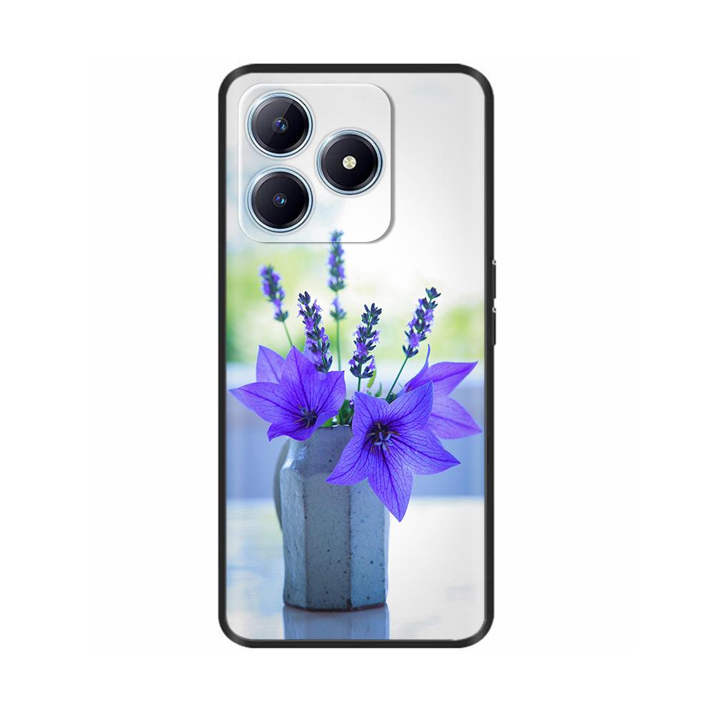 Case For Realme C63 Soft TPU Black Silicone Back Cover For RealmeC63 Cases Cute Protective Shell Painted Colorful Bumper Coque