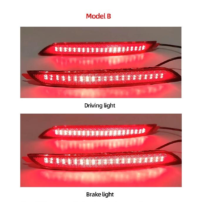 LED Rear Bumper Reflector Light For Hyundai Elantra 2012 2013 2014 Stop Brake Tail Light Fog Lamp with turn signal