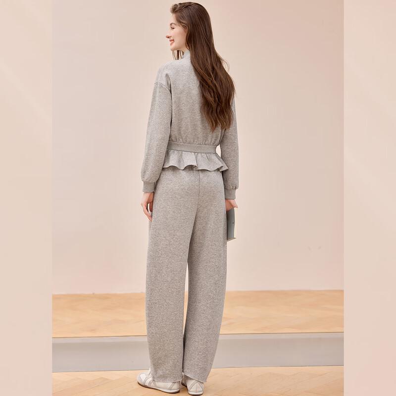 Damen-Strickjacke mit Stehkragen & Lässige Hose 2-teiliges Set