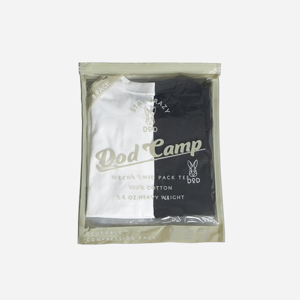 DOD Short Sleeve T-Shirt Pack (2 Black And White)