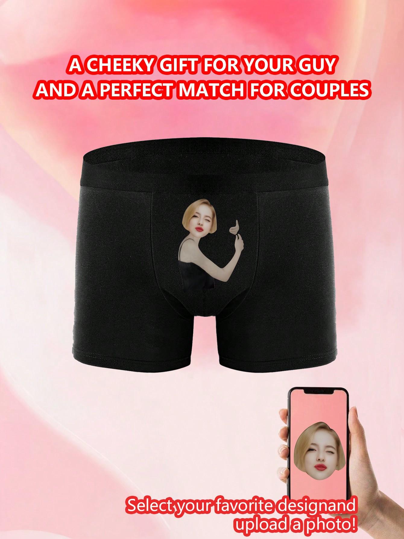 

Мужские трусы-боксеры с забавным фото, эластичное, мягкое, удобное персонализированное нижнее белье, идеальный подарок для парня/мужа XL чёрный