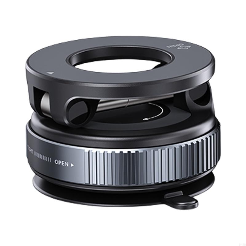 

Phone Holder Bracket Stand Rack 360 Degree Rotation Powerful Magnets for Car Mount Strong Grip Vacuum Suction Attachment чёрный