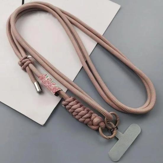Adjustable Phone Lanyard with Auspicious Clouds Pattern Long Crossbody Strap Anti-loss Phone Tether Fashionable Phone Accessory