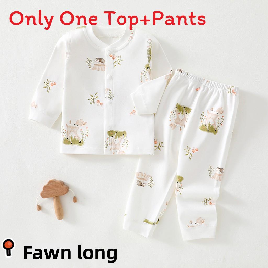 Baby Boys Girls Cotton Pajama Sets With Antibacterial Fabric For Newborns