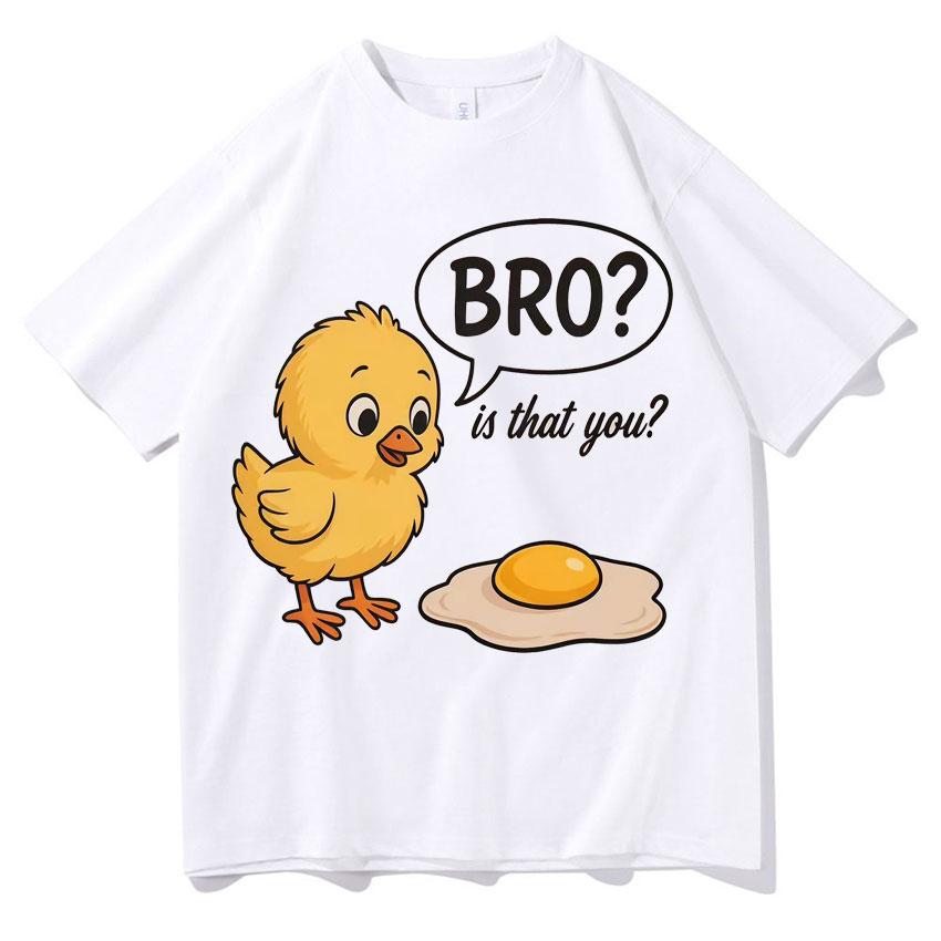 That You Funny Chick and Egg T Shirt Pop Casual Tops Hot Sale Crewneck Tshrit Unisex Breathable Comfortable Gothic Tee Teenagers