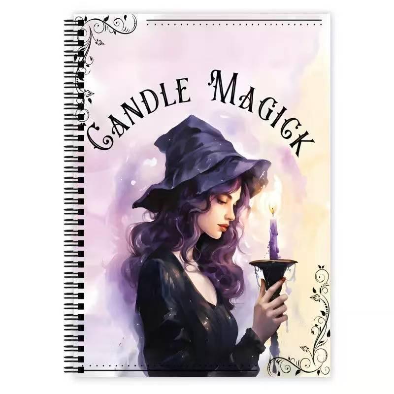 Cross-Border Exclusive: Witch s Candle Magic Guide - A5 Spiral Planner Notebook разноцветный