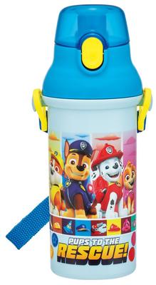 Skater Water Direct Dishwasher Made In Paw Patrol Children's Bottle, 480ml, Drinking, Plastic, One-Touch Operation, Safe, Japan, 25, Boys' Size,