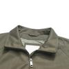 FILA Milano Series Fashion Simple Classic Casual Versatile Comfortable Relaxed Workwear Loose Solid Color Woven Zip Long Sleeve Jacket F11M625739F-LK